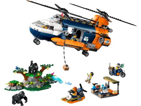 60437 | LEGO® CITY Jungle Explorer Helicopter at Base Camp on Sale