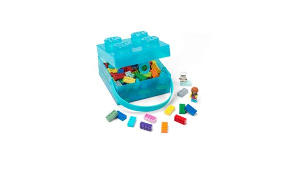 40010 | LEGO® Lunch Box with Handle - Translucent Light Blue on Sale