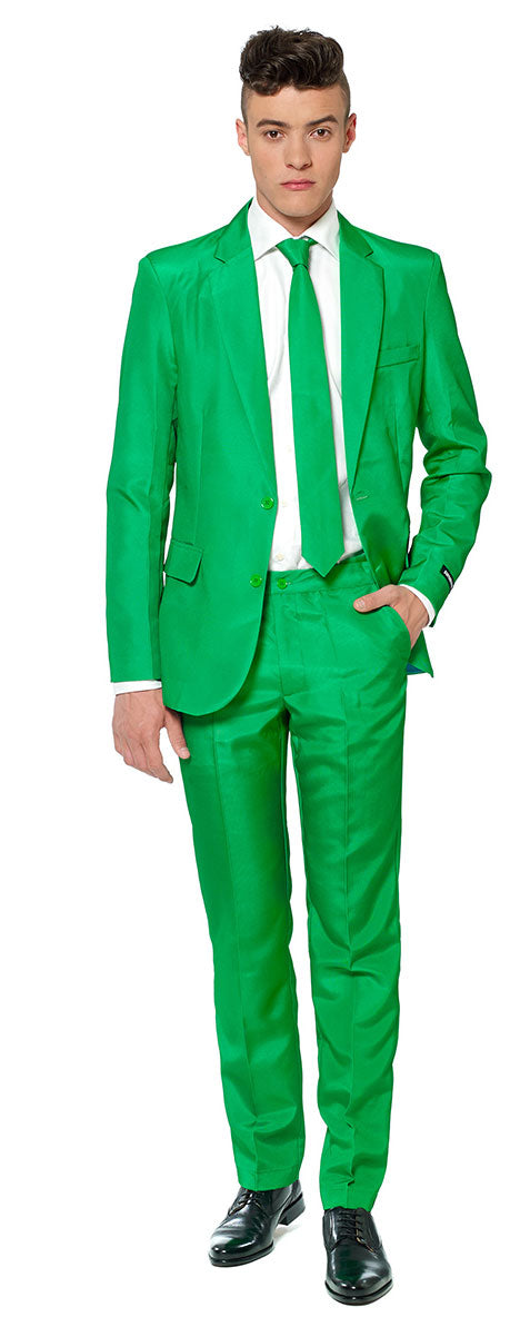 Suitmeister Solid Green Anzug Online now