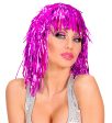 Lametta Party Disco Perücke lila für Damen Online now