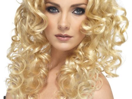 Glamour Babe Lockenperücke blond Sale