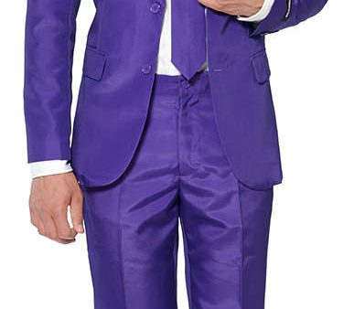 Suitmeister Solid Purple Anzug Online Hot Sale