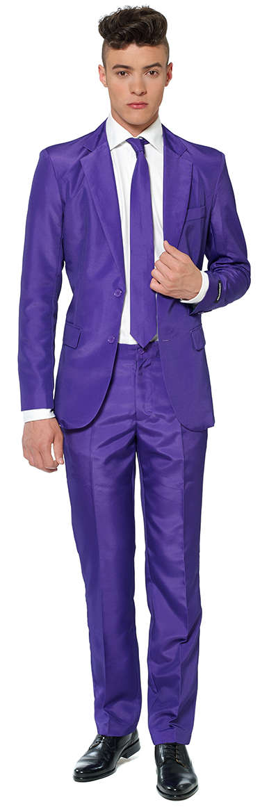 Suitmeister Solid Purple Anzug Online Hot Sale