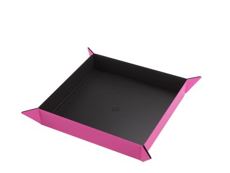 Magnetic Dice Tray: Square - Black   Pink Online Hot Sale