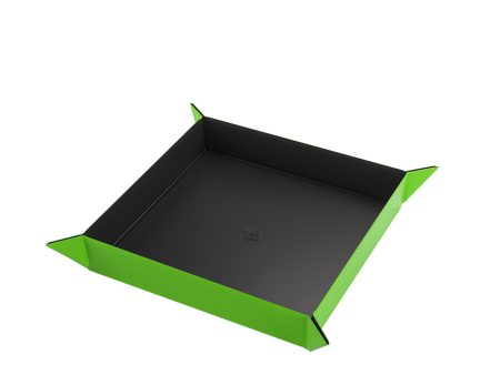 Magnetic Dice Tray: Square - Black   Green Fashion