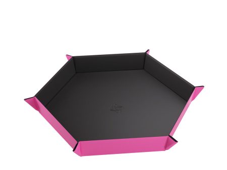 Magnetic Dice Tray: Hexagonal: Black   Pink Online now