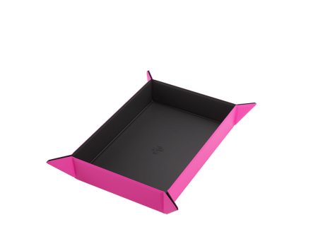 Magnetic Dice Tray: Rectangular - Black   Pink For Sale