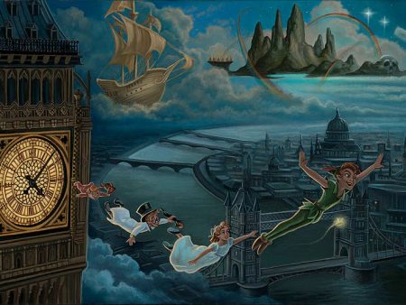 Disney Fine Art - A Journey to Neverland For Sale