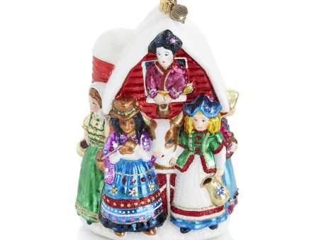 8 Maids A-Milking Holiday Glass Ornament SDH20005-250 For Discount