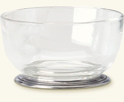 Match Pewter Round Crystal Bowl 958 Sale