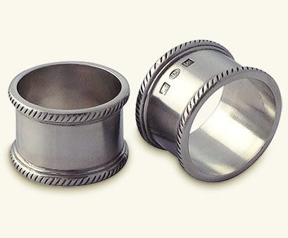 Match Pewter Luisa Round Napkin Ring Pair A869.0 Fashion