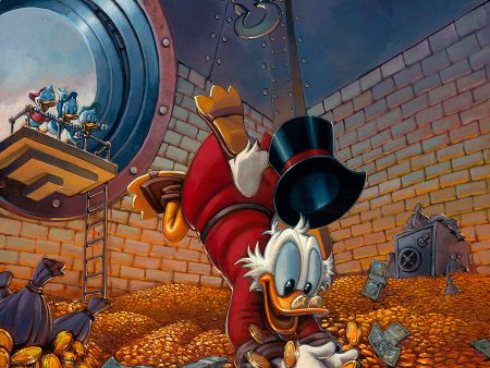 Disney Fine Art - Diving in Gold Sale