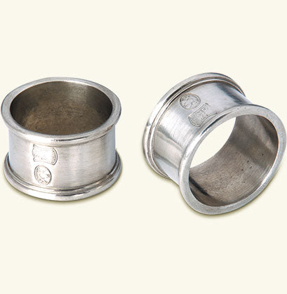 Match Pewter Round Napkin Ring Pair A551.0 Supply