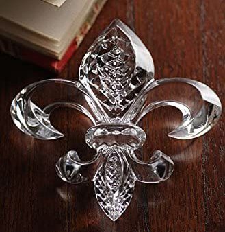 Waterford Fleur Di Lis Crystal Paperweight For Cheap