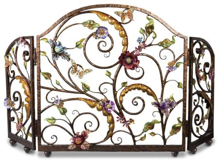 Vincente Floral Fireplace Screen SHW3256-450 Online